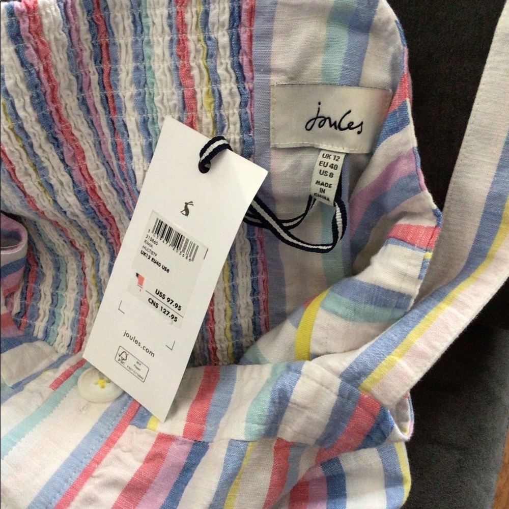 SALE🆕JOULES BUTTON FRONT LINEN BLEND SUNDRESS(Sz 6& 8) - Picture 8 of 12